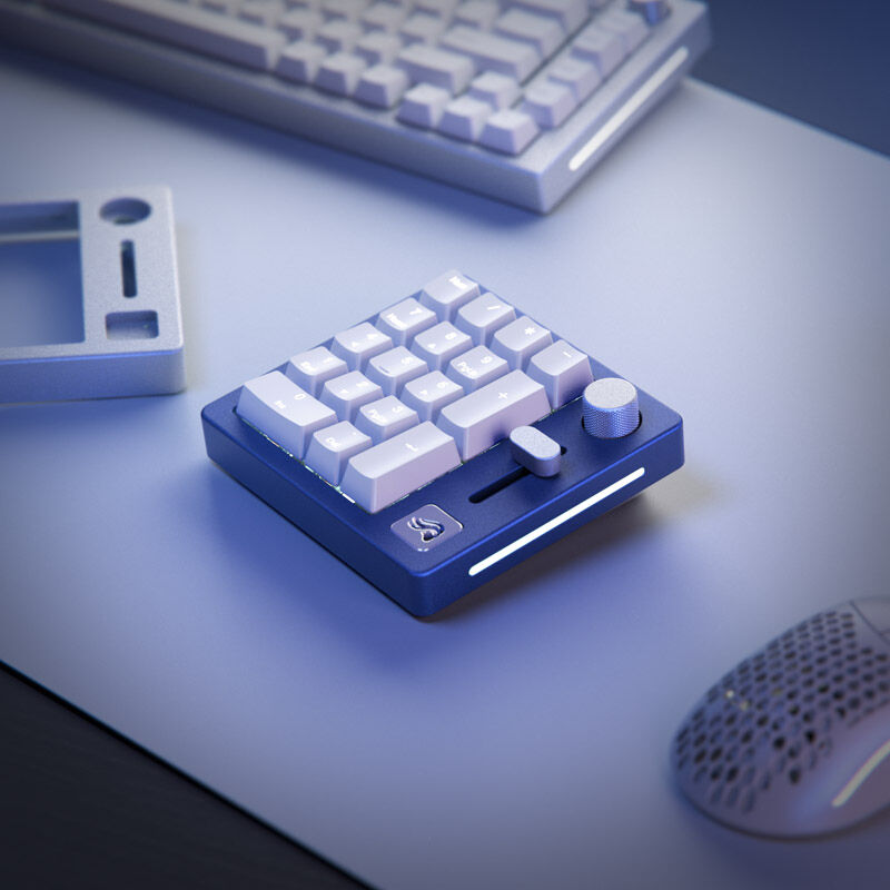 Detalj av Glorious GMMK Wireless Numpad Top Frame Navy Blue
