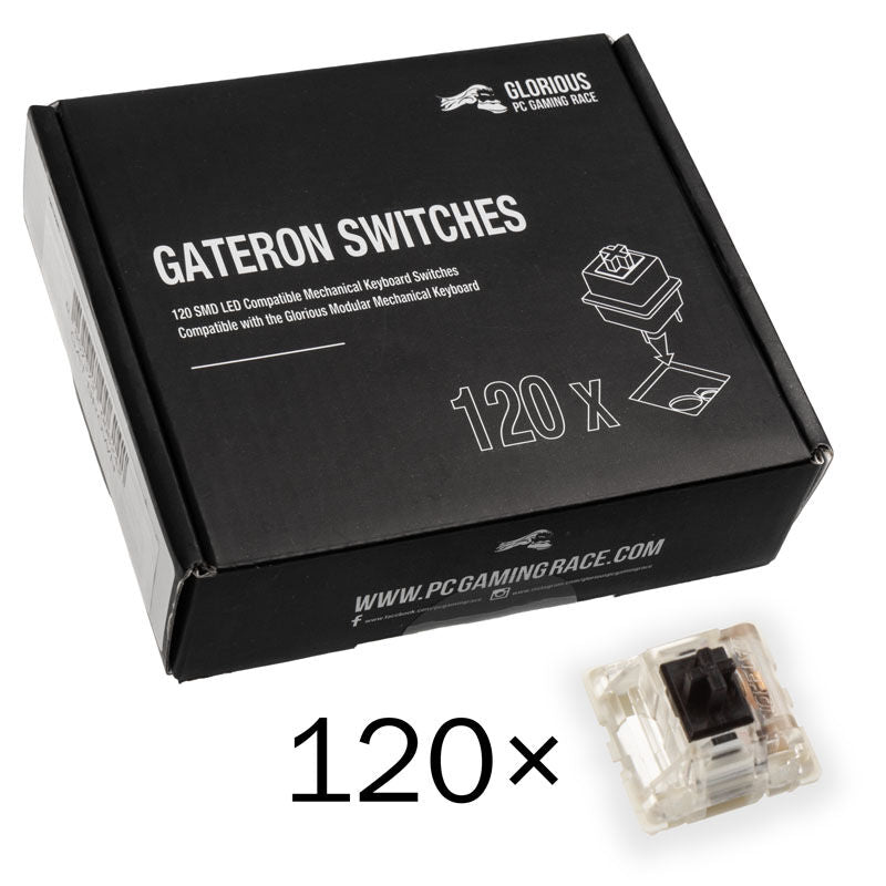 Nærbilde av Kailh switch i Glorious GMMK tastatur