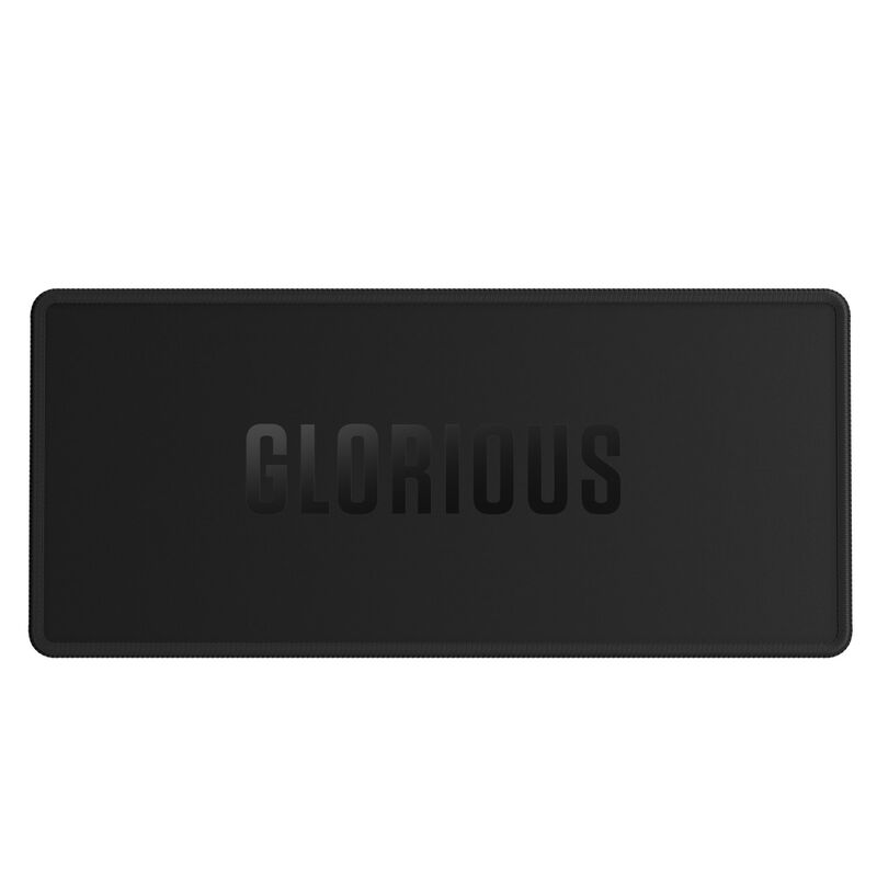 Glorious Keyboard Mat 75% musematte svart bakside med gummibase