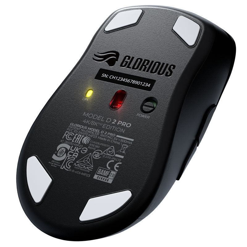 Glorious Model D 2 PRO Wireless gamingmus med USB-kabel svart