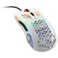 Glorious Model D gamingmus hvit matt forfra