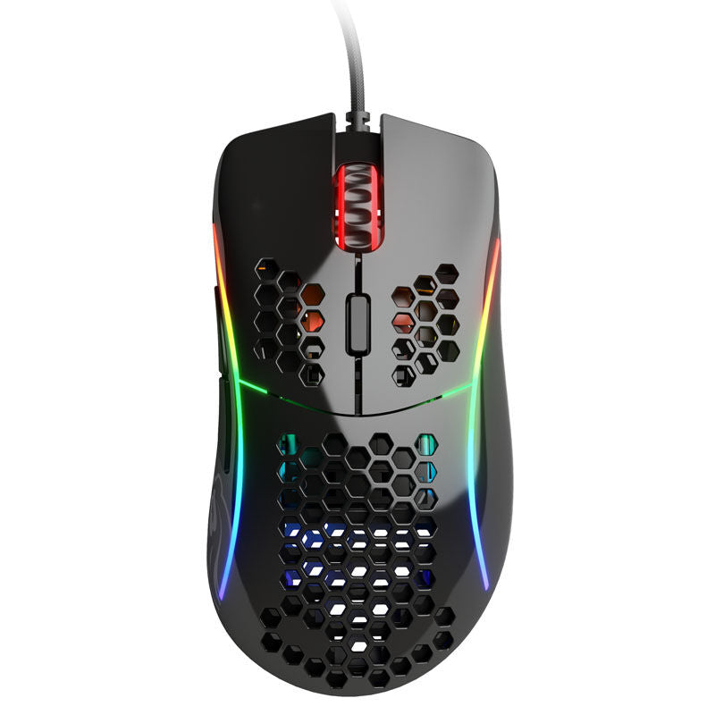 Glorious Model D gamingmus kablet 12000 DPI svart glossy bakside