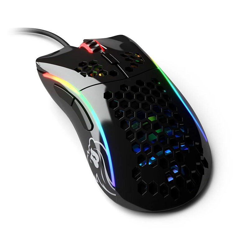 Glorious Model D- gamingmus kablet svart glossy forfra