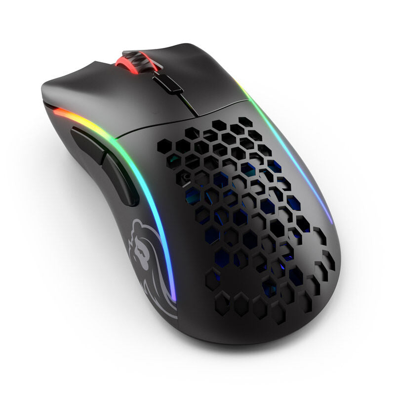 Glorious Model D- Wireless gamingmus svart matt forfra