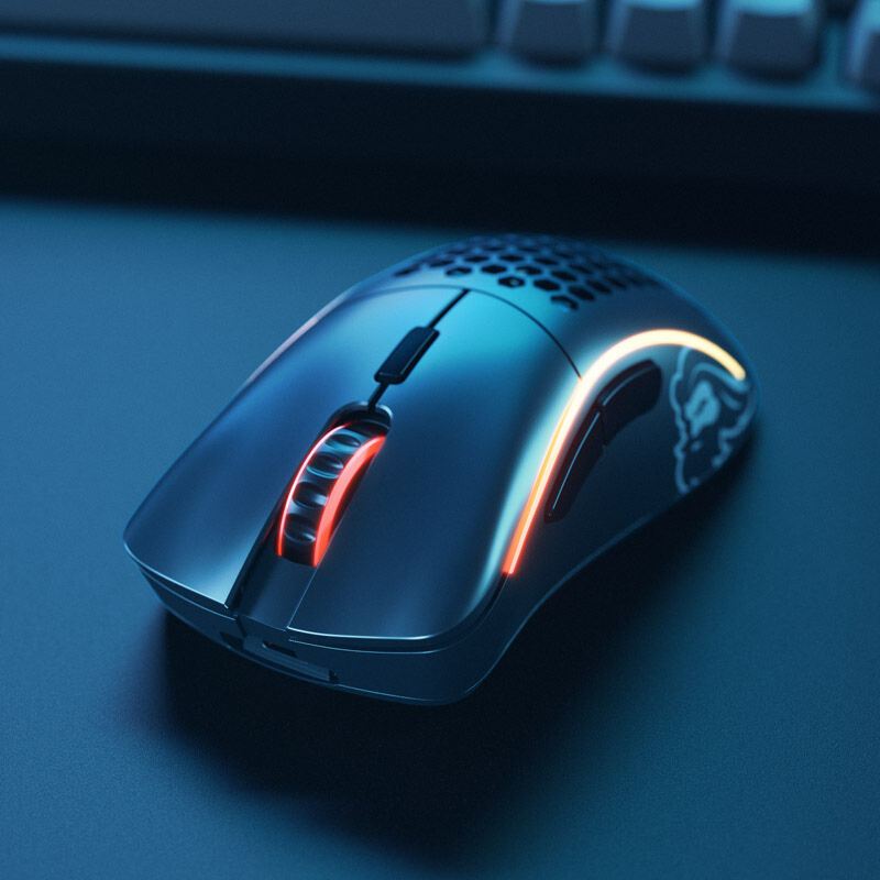 Glorious Model D- Wireless gamingmus svart matt med RGB-belysning