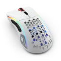 Glorious Model D- Wireless trådløs gamingmus hvit matt forfra