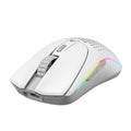 Glorious Model O 2 Mini trådløs gamingmus RGB 26K DPI matt-hvit forfra