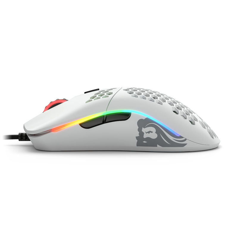 Sideprofil av Glorious Model O- gamingmus med seks taster