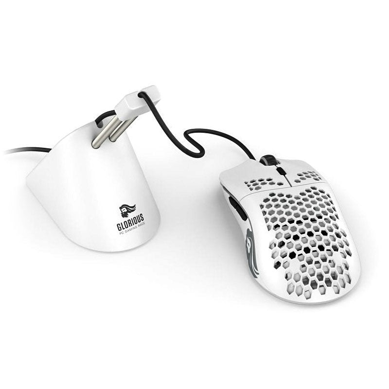 Glorious Mouse Bungee kabelholder høydejusterbar hvit bakside