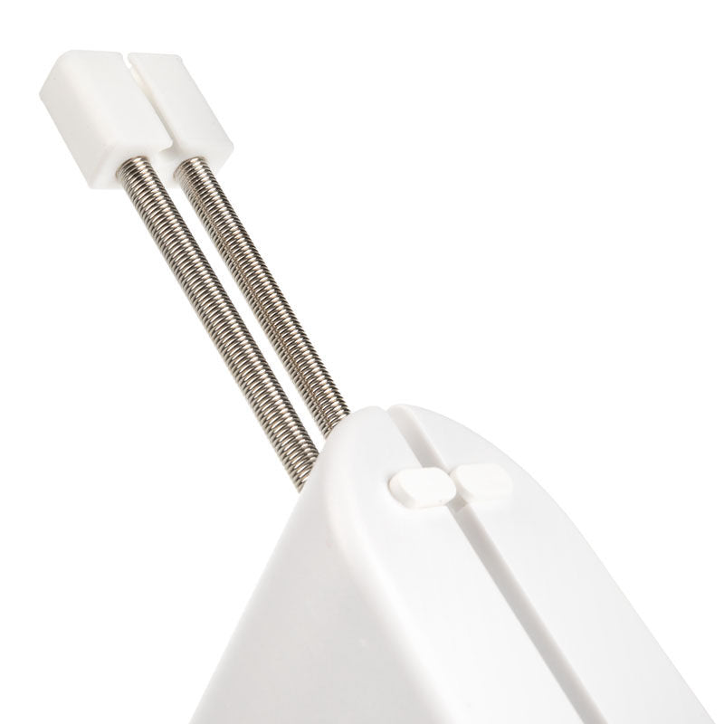 Glorious Mouse Bungee kabelholder høydejusterbar hvit montert med mus