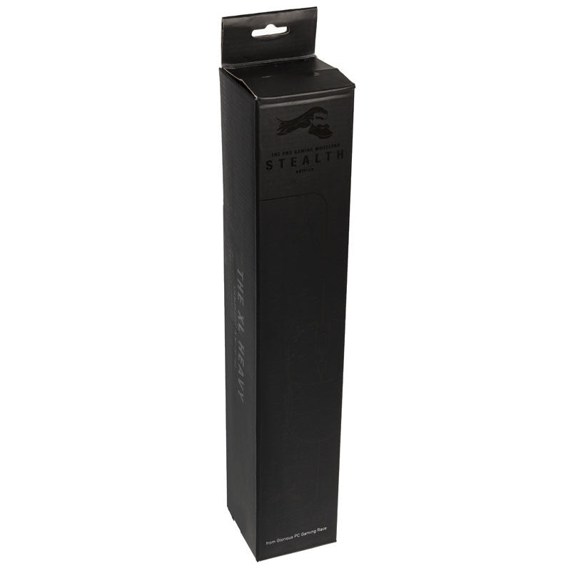 Oversikt over Glorious Stealth XL Heavy musematte svart størrelse
