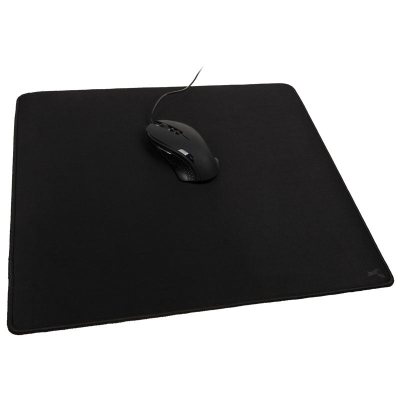 Nærbilde av stoffoverflaten på Glorious Stealth XL Heavy musematte svart