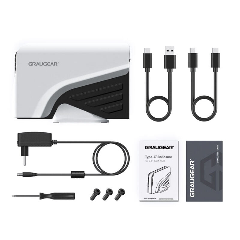 Graugear G-3501 ekstern harddisk 8 TB USB 3.1 PS4/PS5 bakside