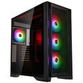 GSI SmartAssembly ARGB Mesh kabinett midtårn E-ATX 850 W PSU svart forfra