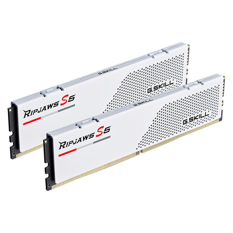 G.Skill Ripjaws S5 DDR5-5600 CL28 RAM 64 GB hvit forfra