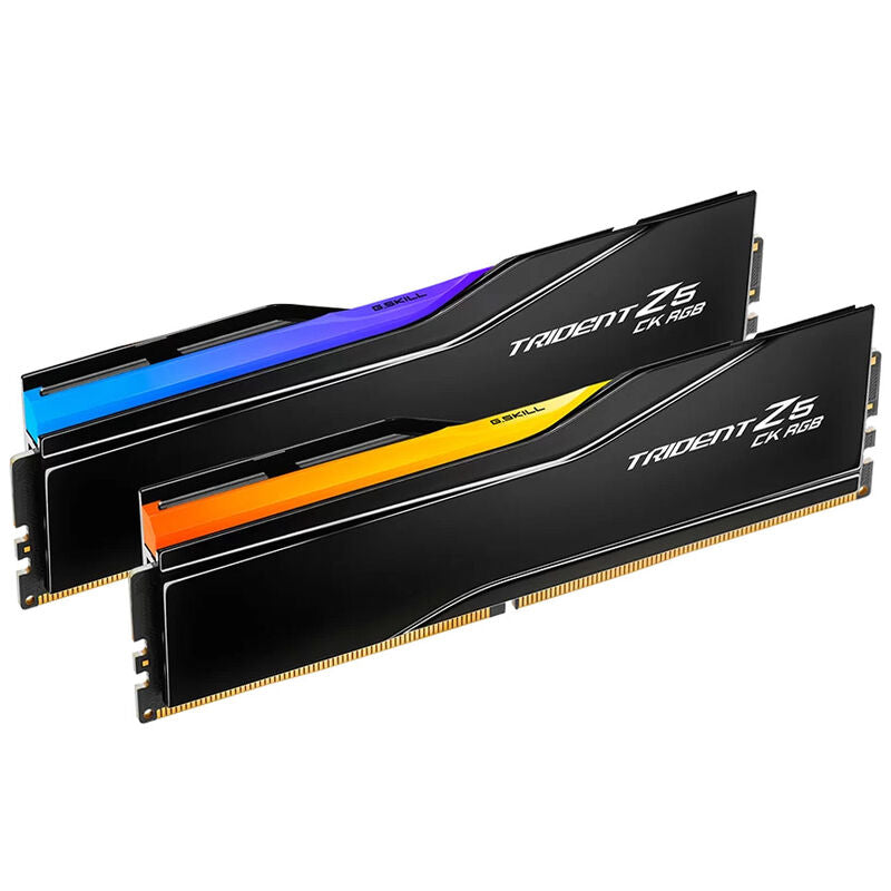 G.Skill Trident Z5 CK RGB DDR5-9600 CL46 CUDIMM RAM 48 GB svart forfra