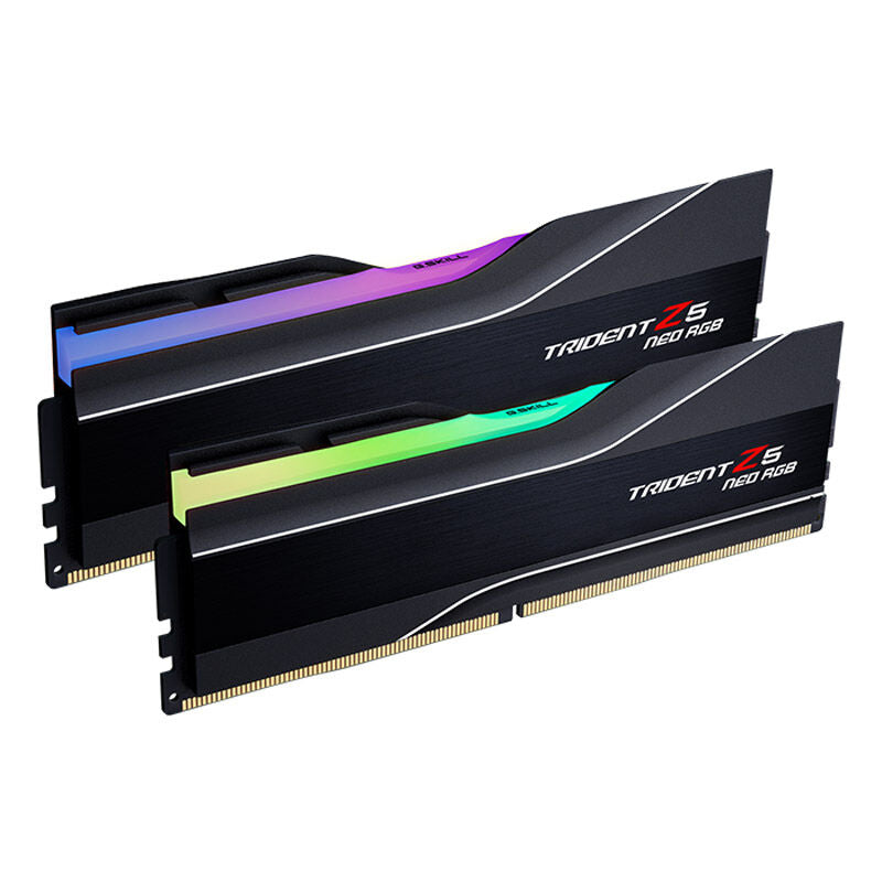 G.Skill Trident Z5 Neo RGB DDR5-6400 CL32 RAM 48 GB EXPO svart forfra