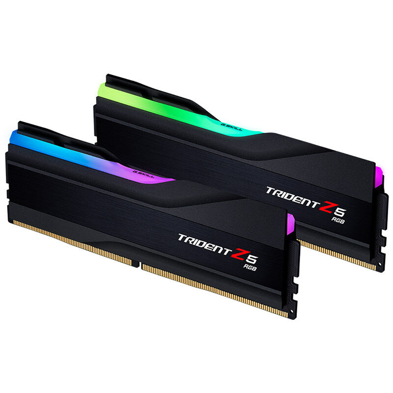 G.Skill Trident Z5 RGB DDR5-7200 CL34 RAM 32 GB sølv bakside