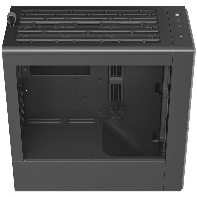 HAVN BF 360 kabinett midtårn E-ATX herdet glass svart montert med komponenter
