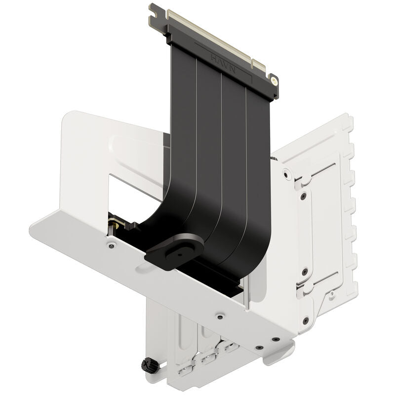 HAVN HS 420 vertikal GPU-støtte hvit PCIe 5.0 bakside