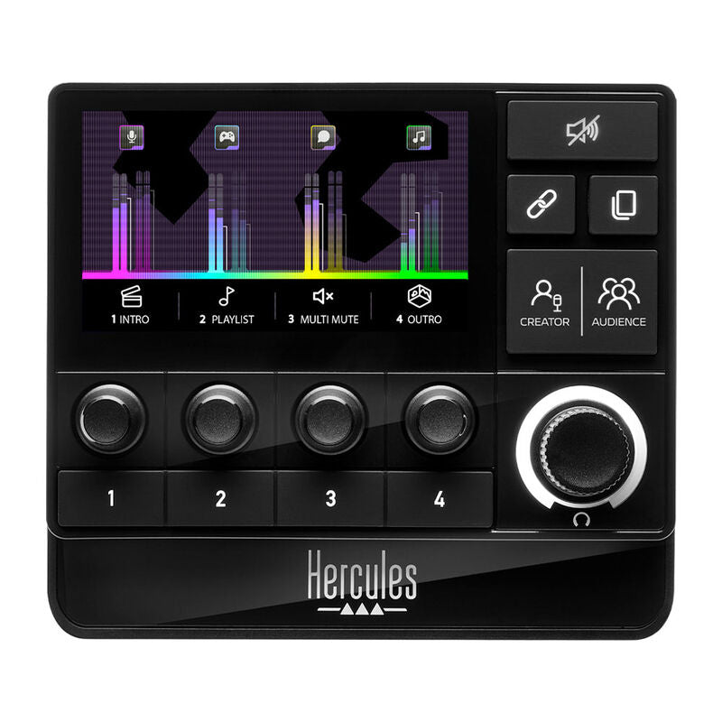 Hercules Stream 200 XLR audiokontroller bakside