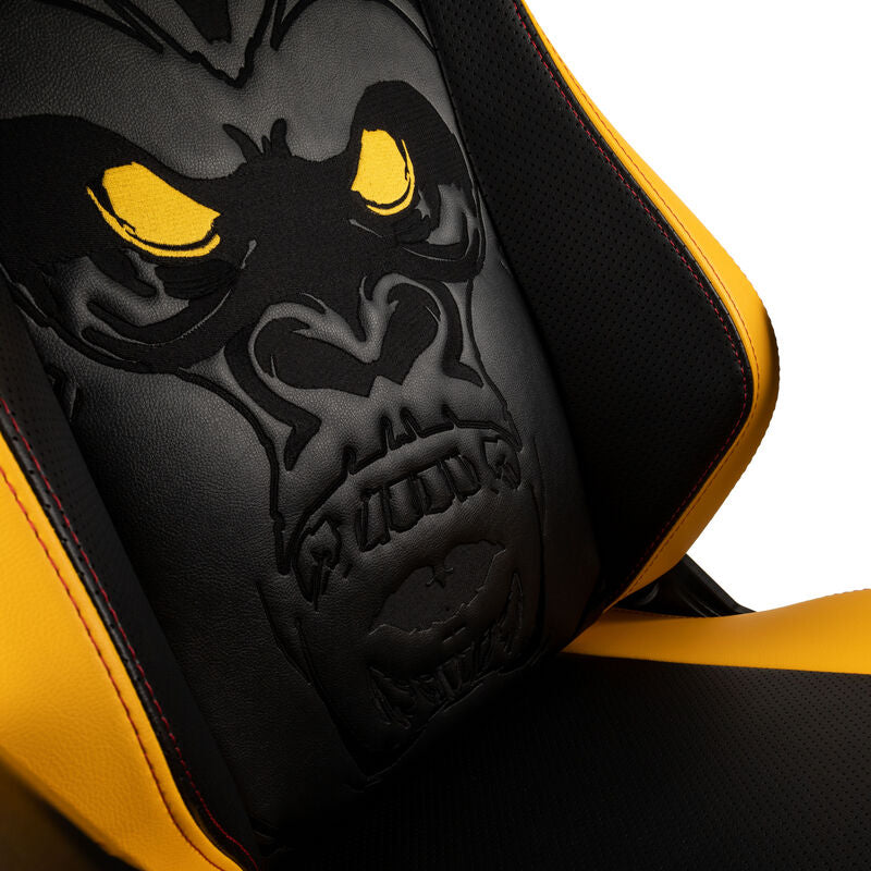 nærbilde av justering noblechairs HERO gamingstol Far Cry 6 Special Edition