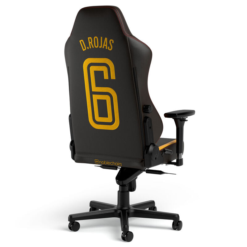 detalj av broderi noblechairs HERO gamingstol Far Cry 6 Special Edition