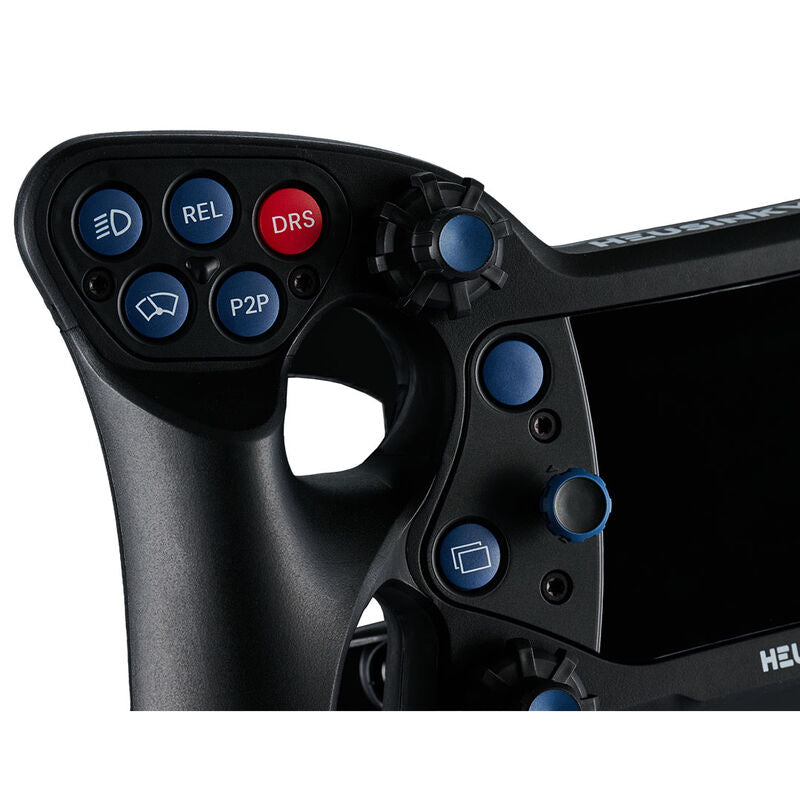 Nærbilde av Heusinkveld One simracingratt 270 mm trådløs RGB svart
