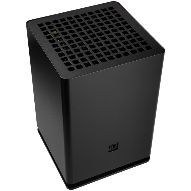 HGC Osmi 3.1 aluminium Mini-ITX kabinett hvit bakside