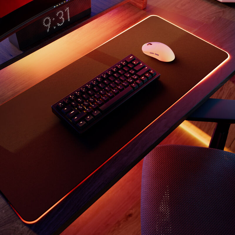 Hyte CNVS Intense Play Mat qRGB musematte detalj av kant