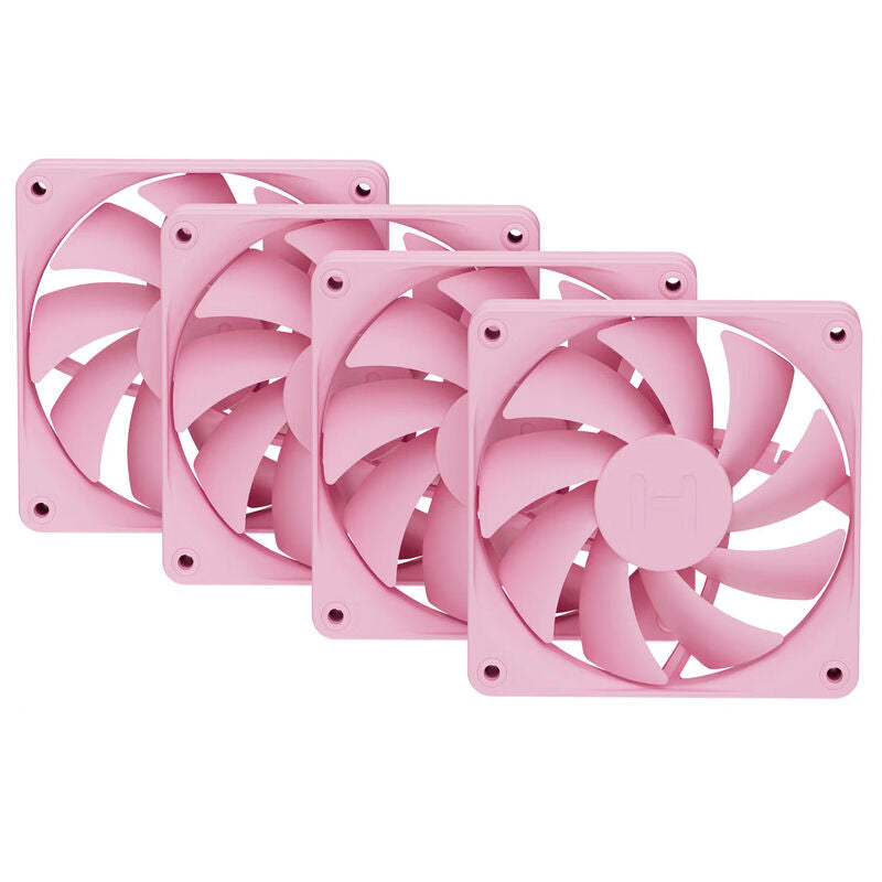 HYTE FA12 vifte 4-pakning 120 mm PWM Strawberry Milk forfra