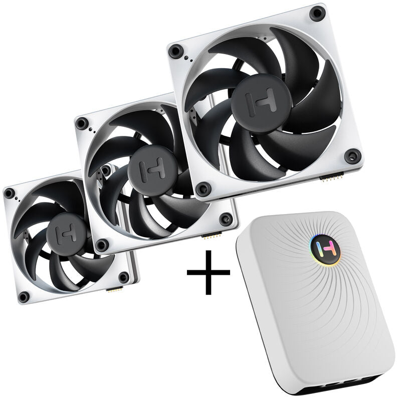 Hyte FP12 THICC vifte 3-pack 120 mm vifte ramme detalj