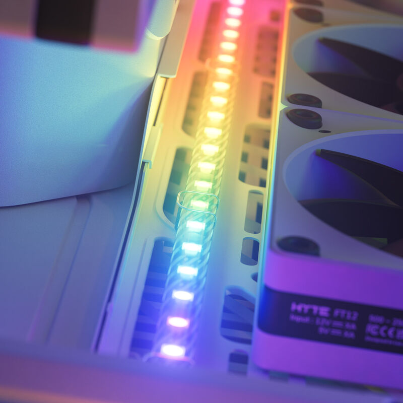 Hyte LS10 RGB LED-strip magnetisk pakning av 3 strips