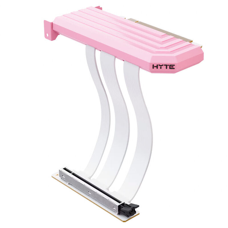 HYTE PCIe 5.0 Hyper Riser-kabel 200 mm Strawberry Milk forfra