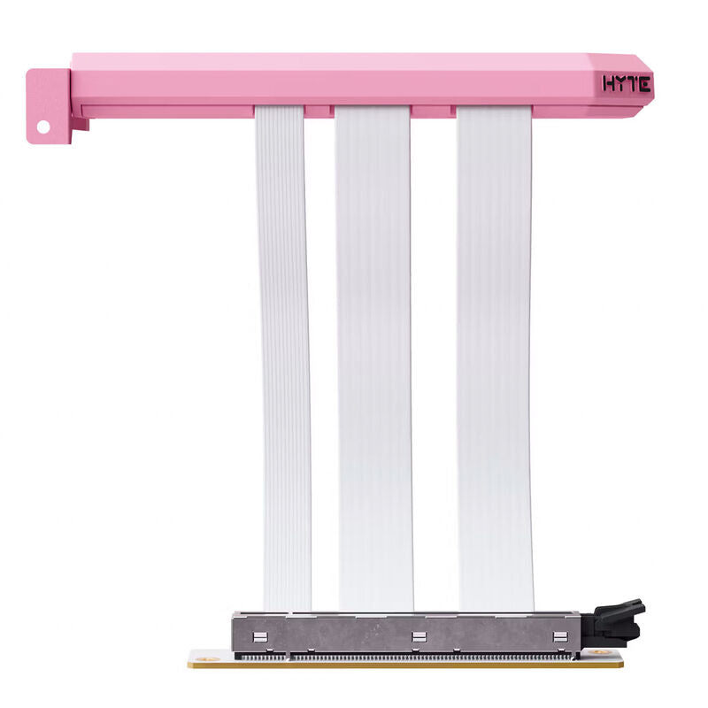 HYTE PCIe 5.0 Hyper Riser-kabel 200 mm Strawberry Milk nærbilde
