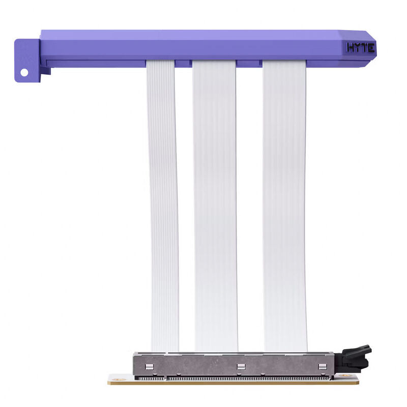 Nærbilde av HYTE PCIe 5.0 Hyper riserkabel 200 mm Taro Milk