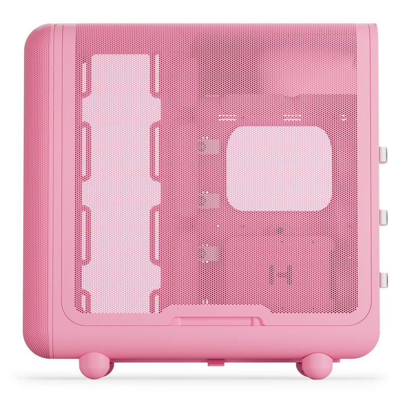 HYTE X50 kabinett midtårn E-ATX Strawberry Milk kabelføring
