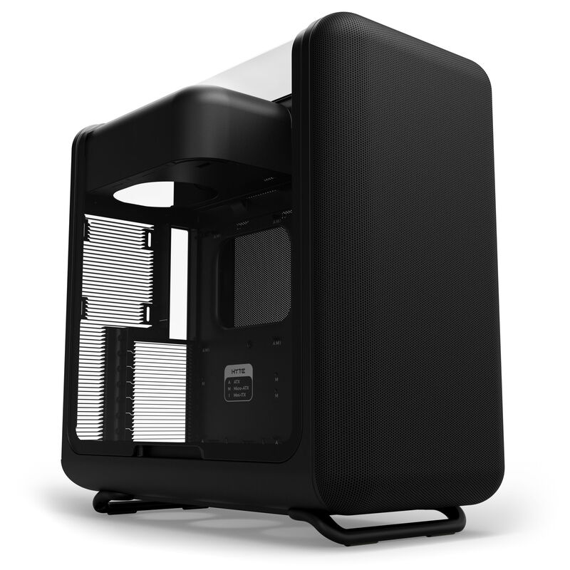 HYTE X50 kabinett midtårn E-ATX Pitch Black forfra