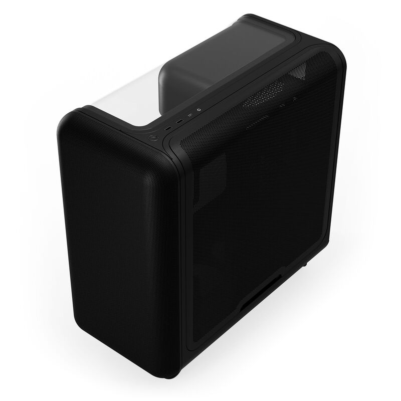 HYTE X50 kabinett midtårn E-ATX Pitch Black nærbilde av ventilasjon