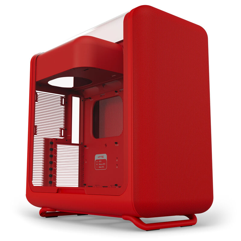 HYTE X50 kabinett midtårn E-ATX Wild Cherry forfra