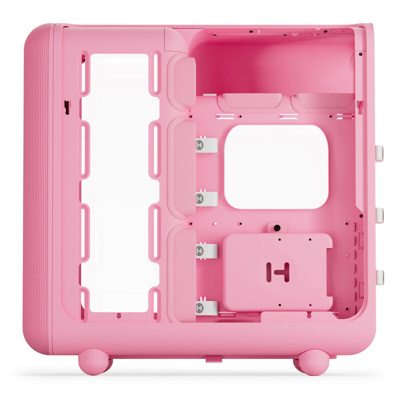 HYTE X50 kabinett midtårn E-ATX Strawberry Milk toppvifteåpning