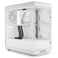 Hyte Y40 kabinett midtårn herdet glass Snow White forfra