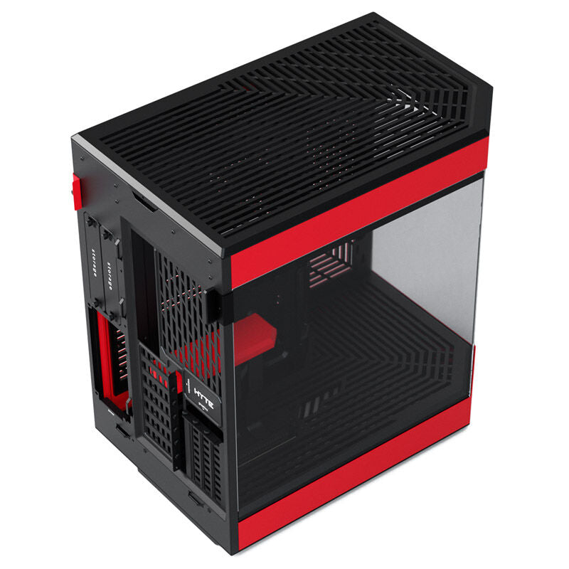 Detalj av Hyte Y60 tempered glass panel
