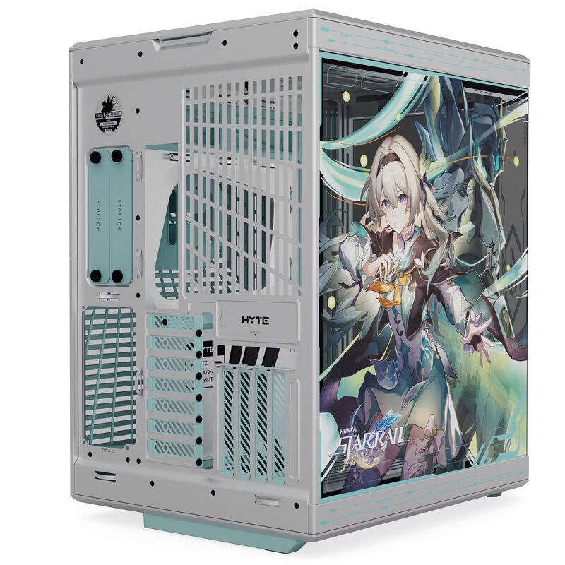 HYTE Y70 Firefly Japan Edition kabinett med åpent sidepanel