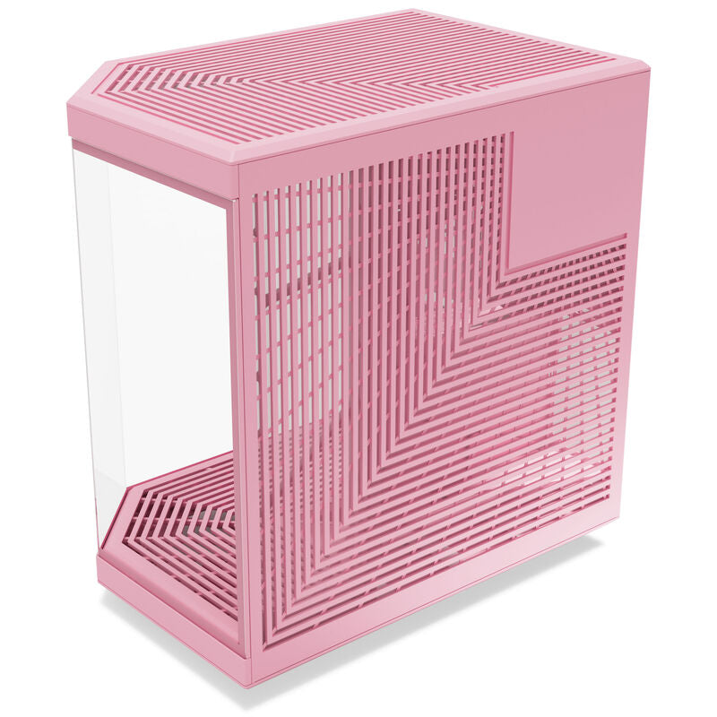 Detaljbilde av Hyte Y70 kabinett midtårn E-ATX herdet glass Strawberry Milk