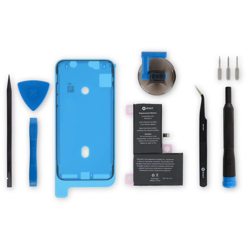 iFixit iPhone X Battery Fix Kit 2716 mAh Li-Ion forfra