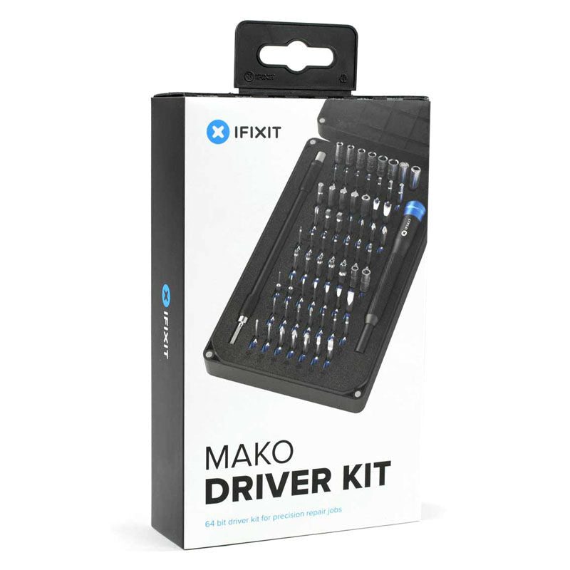 iFixit Mako 64 Bit Driver Kit + Pro Magnetic Project Mat fleksibel forlengelse