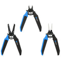 iFixit Mandible 3-delers tangsett svart/blå forfra