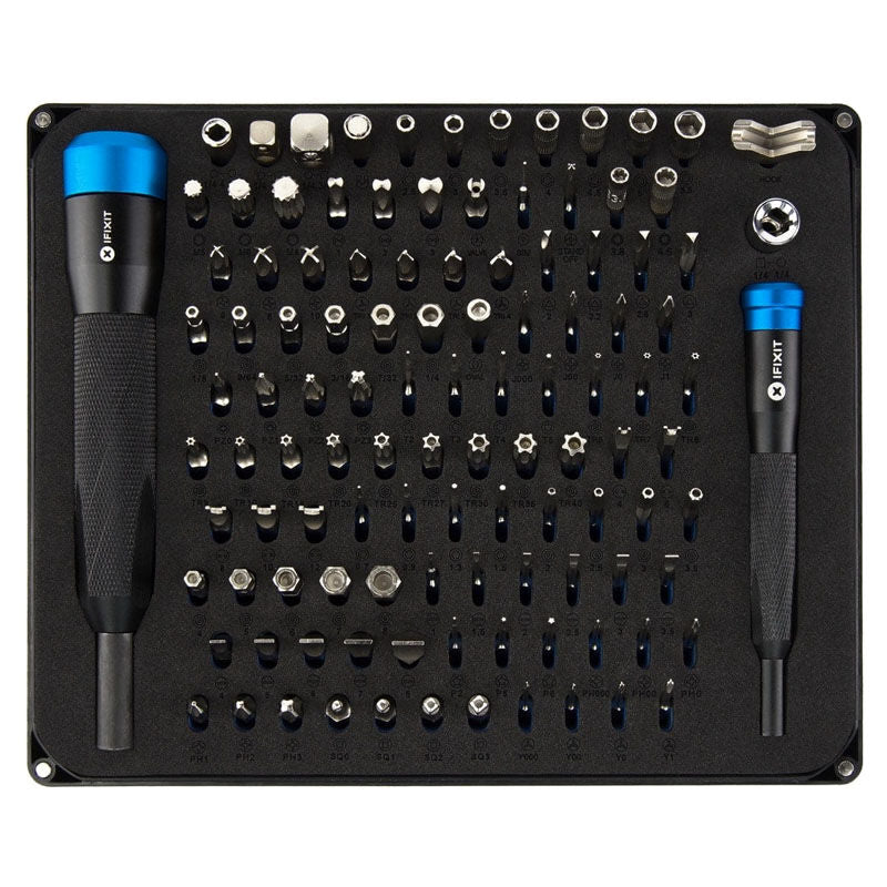 Bakside av iFixit Manta Driver Kit 112 Bit verktøysett