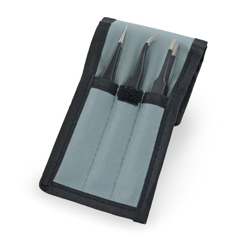 iFixit Precision Tweezer Set PRO pinsett-sett 3 deler bakside